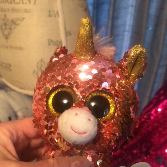 (2) Small TY Beanie Baby Unicorn 🦄 Stuffed Toys - Picture 9 of 17
